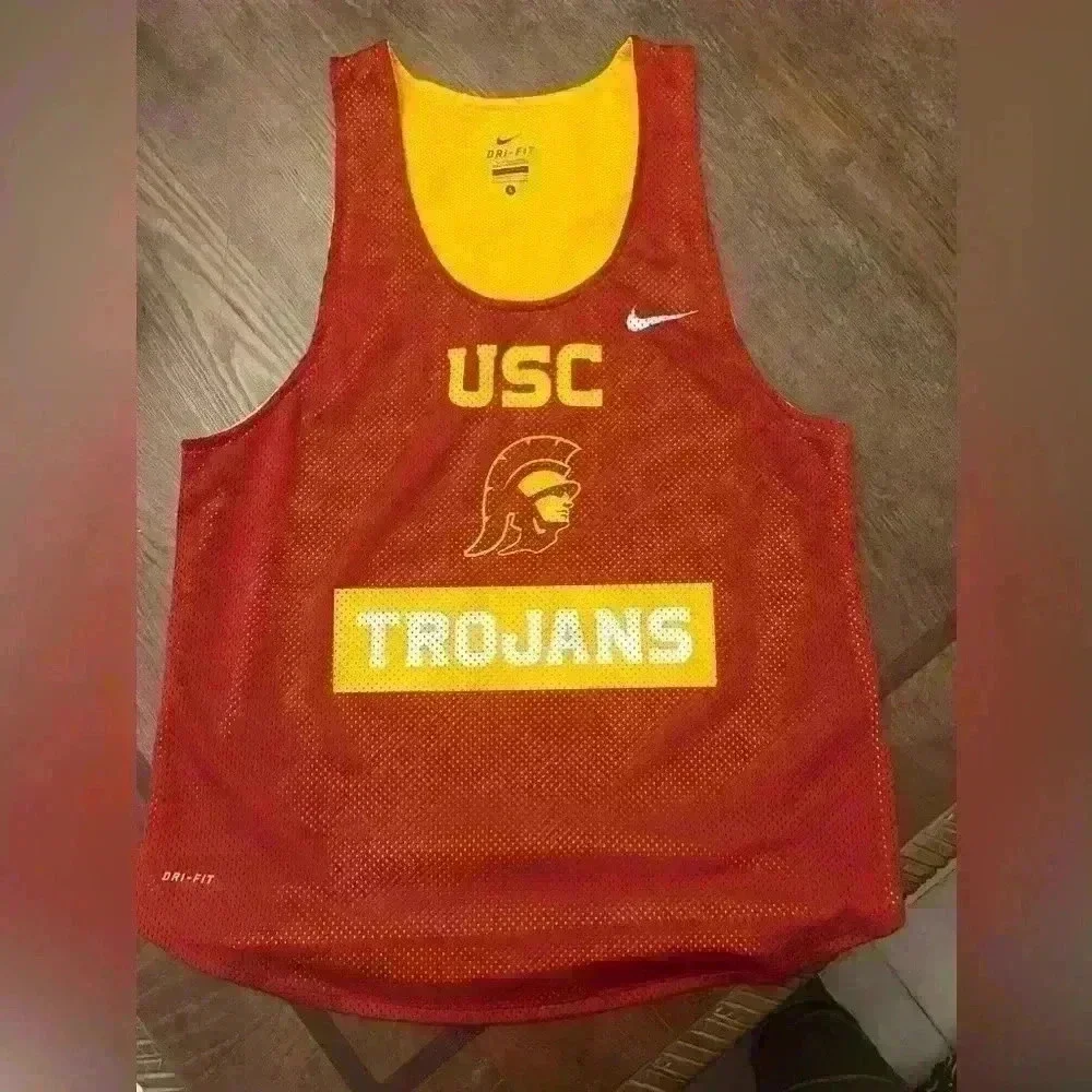 Nike Drifit USC Trojans Running Training Jersey Womens Size Small